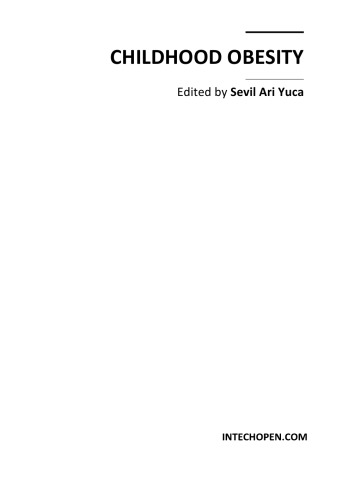 Childhood Obesity Sevil Ari Ed Yuca