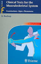 Clinical Tests For The Musculoskeletal System Examinations Signs Phenomena Klaus Buckup