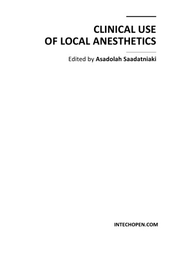 Clinical Use Of Local Anesthetics Asadolah Saadatniaki