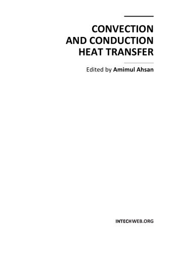 Convection And Conduction Heat Transfer Amimul Ahsan