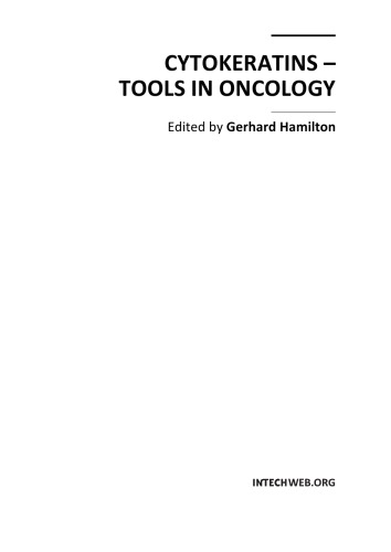 Cytokeratins Tools In Oncology Gerhard Hamilton