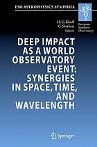 Deep Impact As A World Observatory Event Synergies In Space Time And Wavelength Proceedings Of The Esovub Conference Held In Brussels Belgium 710 August 2006 Hans Ulrich Kaufl C Sterken