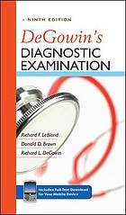 Degowins Diagnostic Examination Richard F Leblond Richard L Degowin Donald D Brown