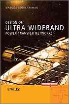 Design Of Ultra Wideband Power Transfer Networks Binboga Siddik Yarman Wiley Interscience Online Service