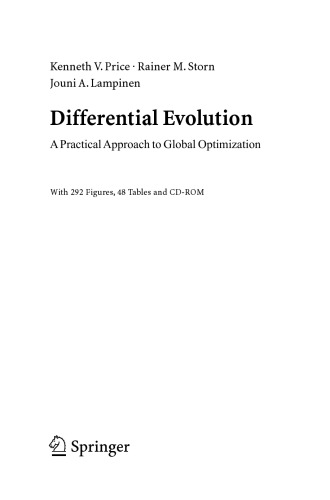 Differential Evolution A Practical Approach To Global Optimization Kenneth V Price Rainer M Storn Jouni A Lampinen