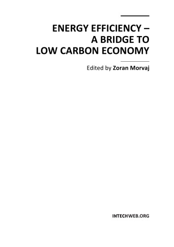 Energy Efficiency A Bridge To Low Carbon Economy Zoran Morvaj