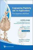 Engineering Plasticity And Its Applications From Nanoscale To Macroscale Proceedings Of The 9th Aepa 2008 Daejeon Korea 2024 October 2008 Hoon Huh Et Al
