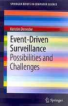 Eventdriven Surveillance Possibilities And Challenges 1st Edition Kerstin Denecke Auth