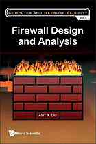 Firewall Design And Analysis Alex X Liu