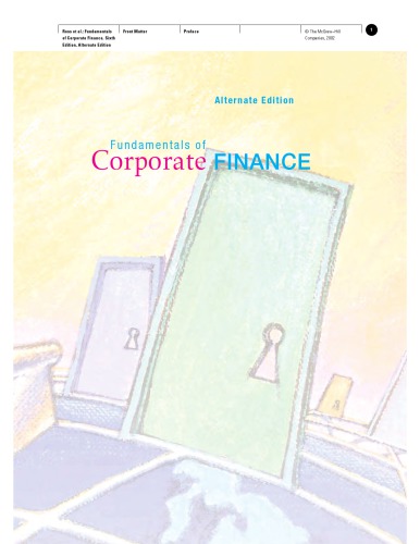 Fundamentals Of Corporate Finance 6th Standard Ed Stephen A Ross Randolph Westerfield Bradford D Jordan