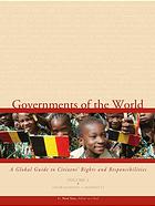 Governments Of The World Vol 1 Afghanistandjibouti C Neal Tate