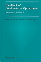 Handbook Of Combinatorial Optimization Suppl B Onlineausg D Du