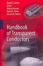 Handbook Of Transparent Conductors 1st Edition David S Ginley