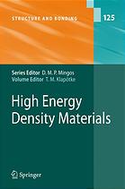 High Energy Density Materials 1st Edition Anthony J Bellamy Auth