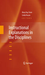Instructional Explanations In The Disciplines 1st Edition Gaea Leinhardt Auth