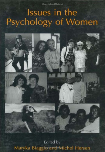 Issues In The Psychology Of Women Maryka Biaggio Michel Hersen