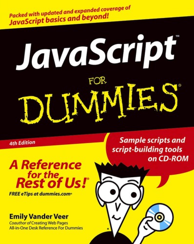 Javascript For Dummies Emily A Vander Veer