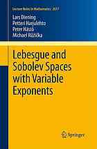 Lebesgue And Sobolev Spaces With Variable Exponents 1st Edition Lars Diening