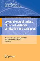 Leveraging Applications Of Formal Methods Verification And Validation Tiziana Margariasteffen Bernhard Steffen