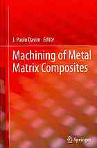 Machining Of Metal Matrix Composites 1st Edition J Paulo Davim Ed