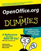 Openofficeorg For Dummies Gurdy Leete Ellen Finkelstein Mary Leete