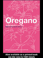 Oregano The Genera Origanum And Lippia Spiridon E Kintzios
