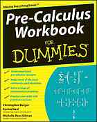Precalculus Workbook For Dummies Michelle Rose Gilman Christopher Burger Karina Neal