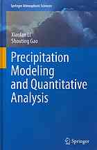 Precipitation Modeling And Quantitative Analysis 1st Edition Xiaofan Li