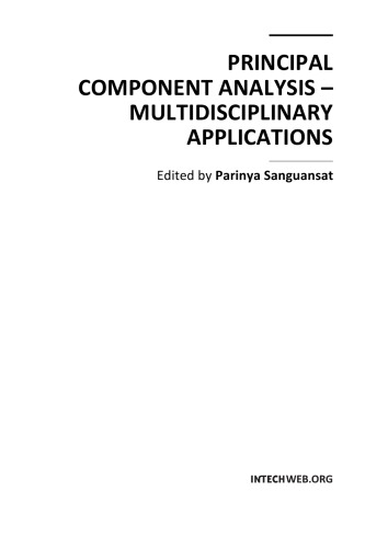 Principal Component Analysis Multidisciplinary Applications Parinya Sanguansat