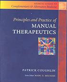 Principles And Practice Of Manual Therapeutics Patrick Coughlin