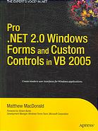 Pro Net 20 Windows Forms And Custom Controls In Vb 2005 Matthew Macdonald