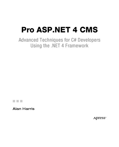 Pro Aspnet 4 Cms Alan Harris