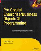 Pro Crystal Enterprisebusiness Objects Xi Programming Carl Ganz