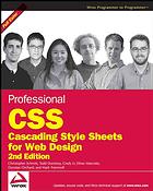 Professional Css Cascading Style Sheets For Web Design 2nd Ed Christopher Schmitt Et Al
