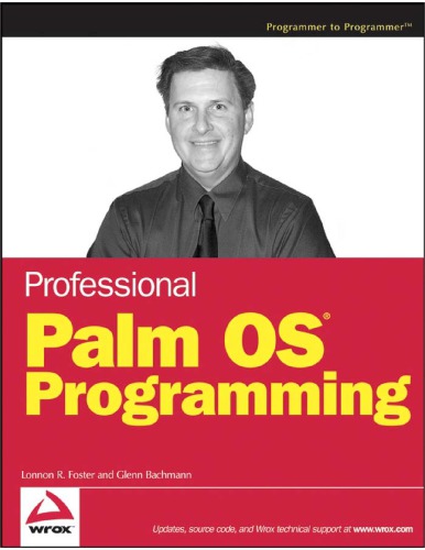 Professional Palm Os Programming Lonnon R Foster Glenn Bachmann