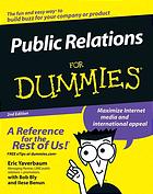 Public Relations For Dummies 2nd Ed Eric Yaverbaum Robert Bly Ilise Benun