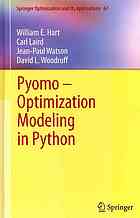 Pyomo Optimization Modeling In Python 1st Edition William E Hart