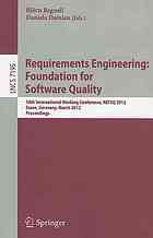 Requirements Engineering Foundation For Software Quality 18th International Working Conference Refsq 2012 Essen Germany March 1922 2012 Proceedings 1st Edition Soren Lauesen Auth