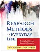 Research Methods For Everyday Life Blending Qualitative And Quantitative Approaches 1st Ed Scott W Vanderstoep Deirdre D Johnston