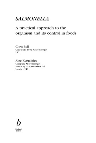 Salmonella A Practical Approach To The Organism And Its Control In Foods C Bell Alec Kyriakides