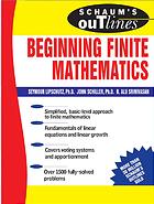 Schaums Outline Of Beginning Finite Mathematics Seymour Lipschutz John J Schiller R Alu Srinivasan