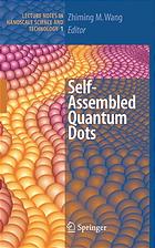 Selfassembled Quantum Dots Zhiming M Wang
