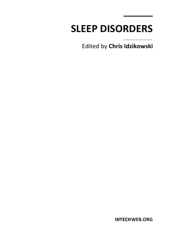Sleep Disorders Christopher Idzikowski