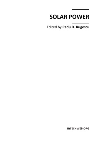 Solar Power Radu D Rugescu