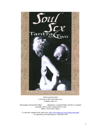 Soul Sex Tantra For Two Pala Copeland Al Link Stacey A Farkas