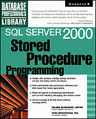 Sql Server 2000 Stored Procedure Programming Dejan Sunderic Tom Woodhead