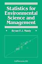 Statistics For Environmental Science And Management Bryan F J Manly