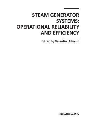 Steam Generator Systems Operational Reliability And Efficiency Valentin Uchanin