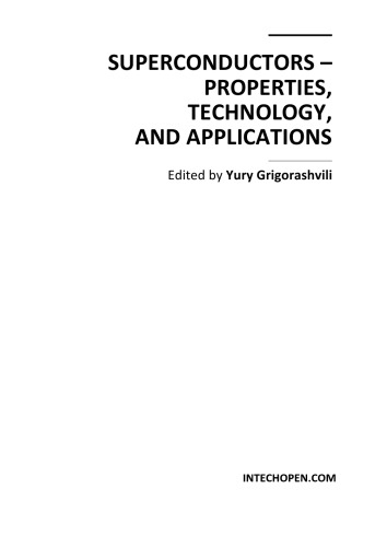 Superconductors Properties Technology And Applications Grigorashvili Yury