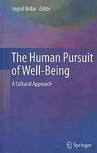The Human Pursuit Of Wellbeing A Cultural Approach 1st Edition Ingrid Brdar Ed